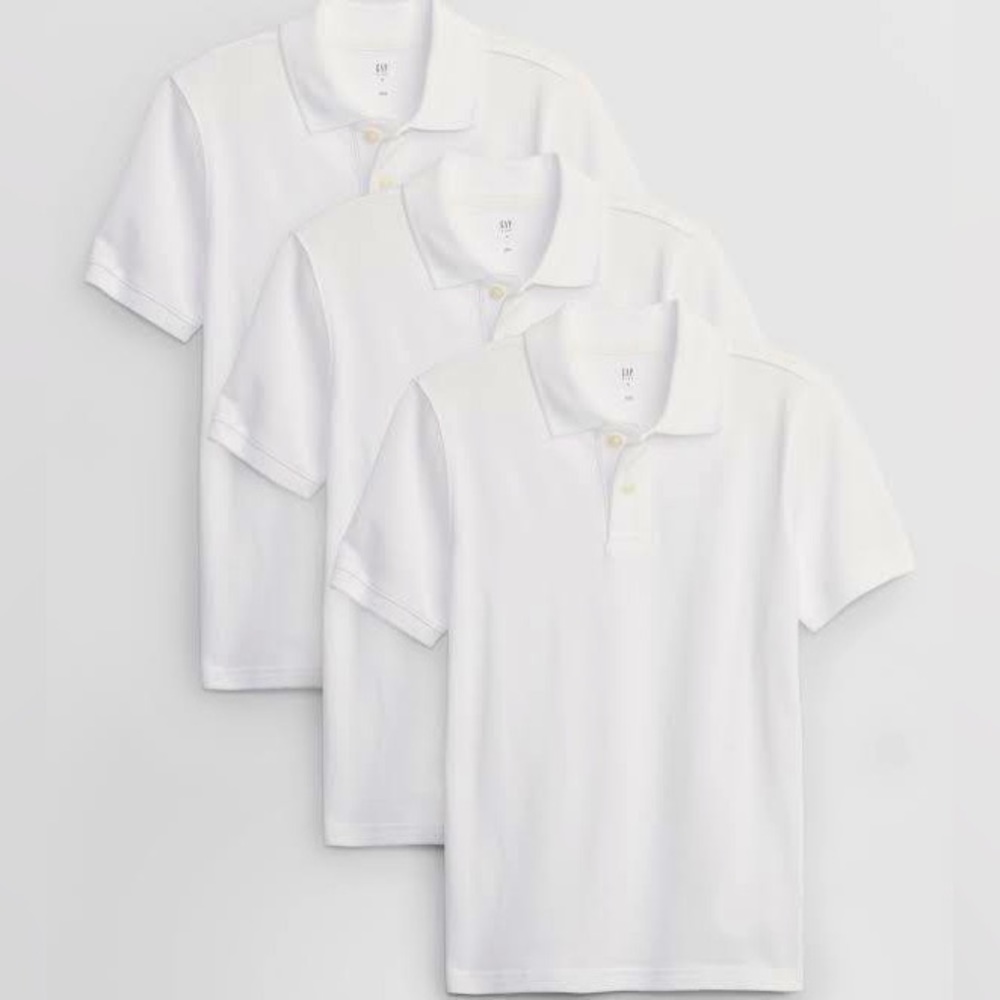 Gap Men’s All White (Uniform) Polo Shirt